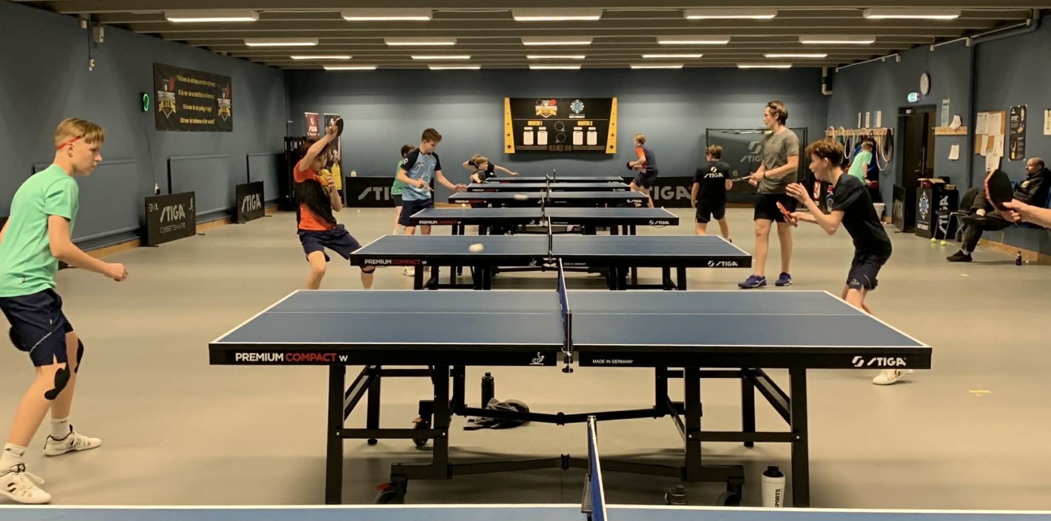 Bordtennisträning i Trelleborgs BTK